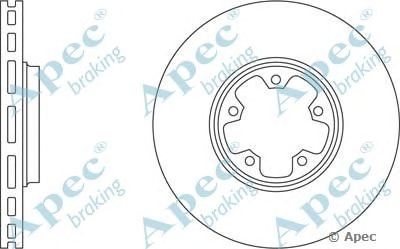 APEC BRAKING dsk2057 -  Тормозной диск